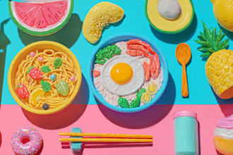design food pop art of your food pop art