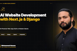 do ai website development with nextjs and django