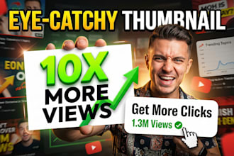 design eye catching thumbnails for higher CTR in 2hrs