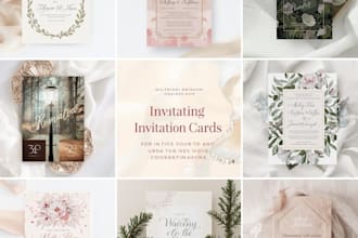 design professional, elegant invitation cards