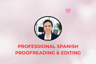 spanish proofread and copy edit in 24 hours