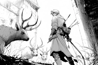 dark fantasy comic, gothic dark sci fi comic artist