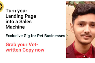 write a landing page copy for you