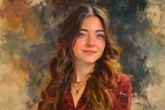 paint digital oil painting portrait