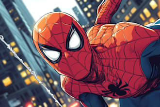superhero character for comics