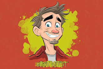design awesome comic and cartoon style characters