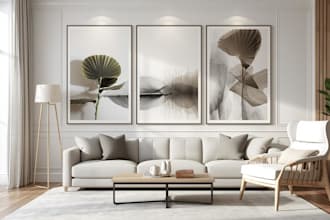 design elegant digital printable modern wall art for you