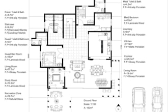 cad drafting 2d floor plan and PDF image to dwg