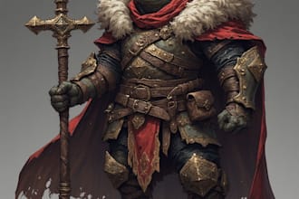 draw dnd character illustration