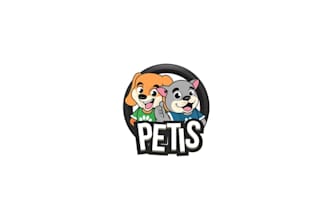 design classic animal supplies brand pet logo