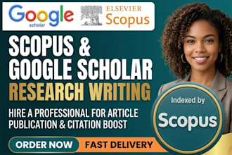write and publish research article on google scholar and scopus q1 to q4 journal