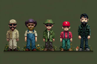 draw a custom pixel art portrait from your photo