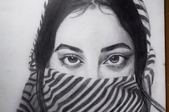 draw realistic pencil portraits, sketch from photos
