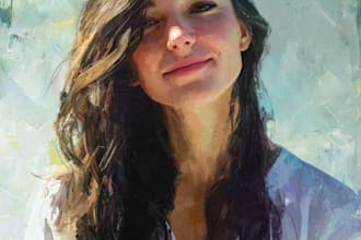 paint digital oil painting portrait