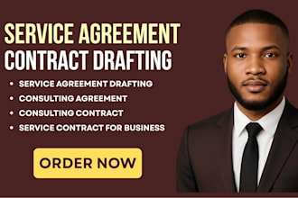 draft service agreement and consulting contract for businesses and agencies
