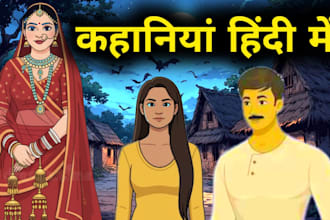 hindi story writing, story writing for 2d animation videos