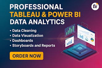 design interactive tableau dashboards and data visualizations