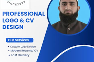 be your professional graphic designer for logo, CV, and social media branding