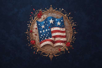 create patriotic and political logo