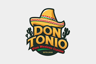 design mexican food truck get road logo