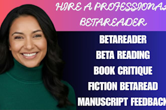 be your fiction beta reader for fantasy romance thriller mystery horror