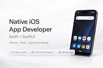 develop a native ios app using swift and swiftui