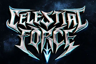 create a metalcore logo with modern aggressive lines