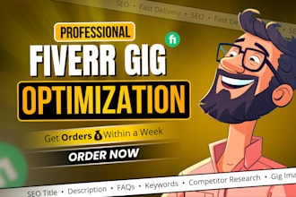 optimize fiverr SEO title, description to rank on first page