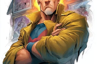 design comic book cover, comic book interior