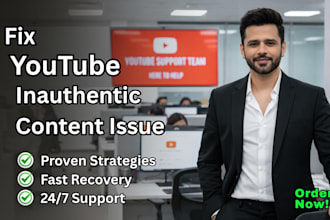 fix youtube inauthentic content or deceptive activity issue with pro solutions