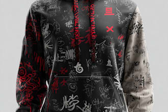 create custom streetwear hoodie design
