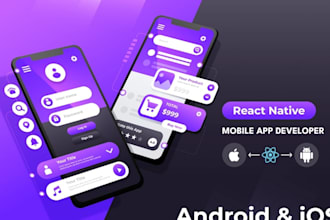 create react native, hybrid android, IOS react native app, react native develop