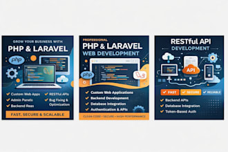 develope websites in php,laravel