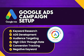 create manage and optimize high converting google ads PPC campaigns