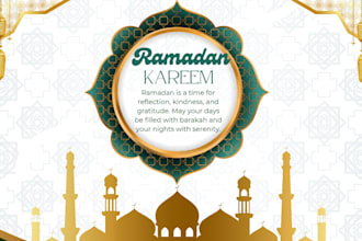 make beautiful islamic ramadan posters