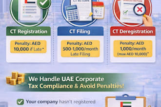 provide uae corporate tax services registration filing and deregistration