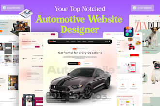 design car automotive websites, car rental websites, and car dealership websites
