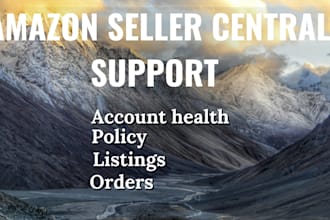manage and support your amazon seller central account professionally
