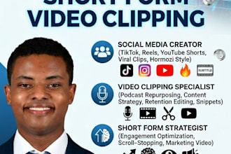 provide expert video clipping and repurposing