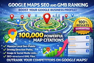 create massive geo kml maps for google maps SEO and gmb ranking