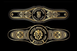 very unique design premium cigar brands, labels, boxes logo