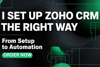 zoho CRM zoho one setup campaigns, zoho sales funnel, zoho sites integrations