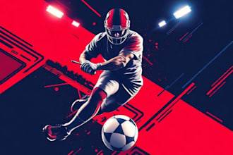 design sports poster, banner, flyer, graphics
