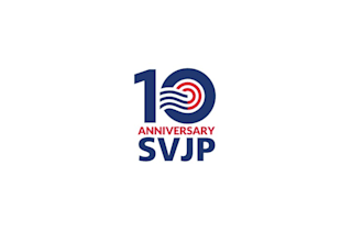 design svjp turns celebration logo