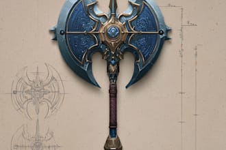 draw your prop or fantasy weapon designs