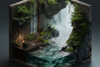 create fantasy environment concept art