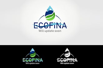 design unique attractive innovative water plant logo