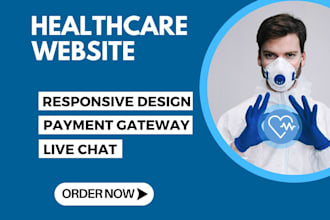 design healthcare, medical, dentist, hospital and clinic website