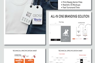 design professional labels, hangtags, and apparel accessories