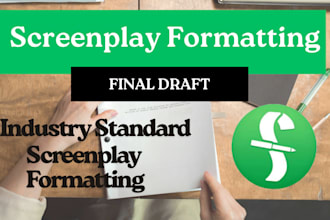 clean and format your screenplay in final draft